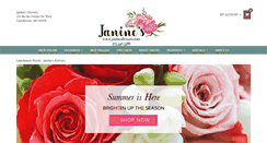 Desktop Screenshot of janinesflowers.com