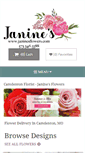 Mobile Screenshot of janinesflowers.com